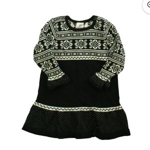 Hanna Andersson Girls Black | White Dress size: 18-24 Months